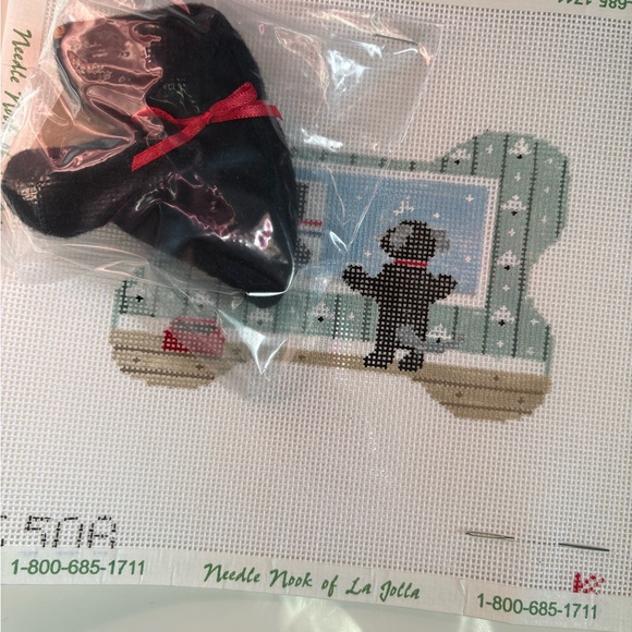 Needlepoint Canvas with Dog and Mail Truck - Picture 2 of 4